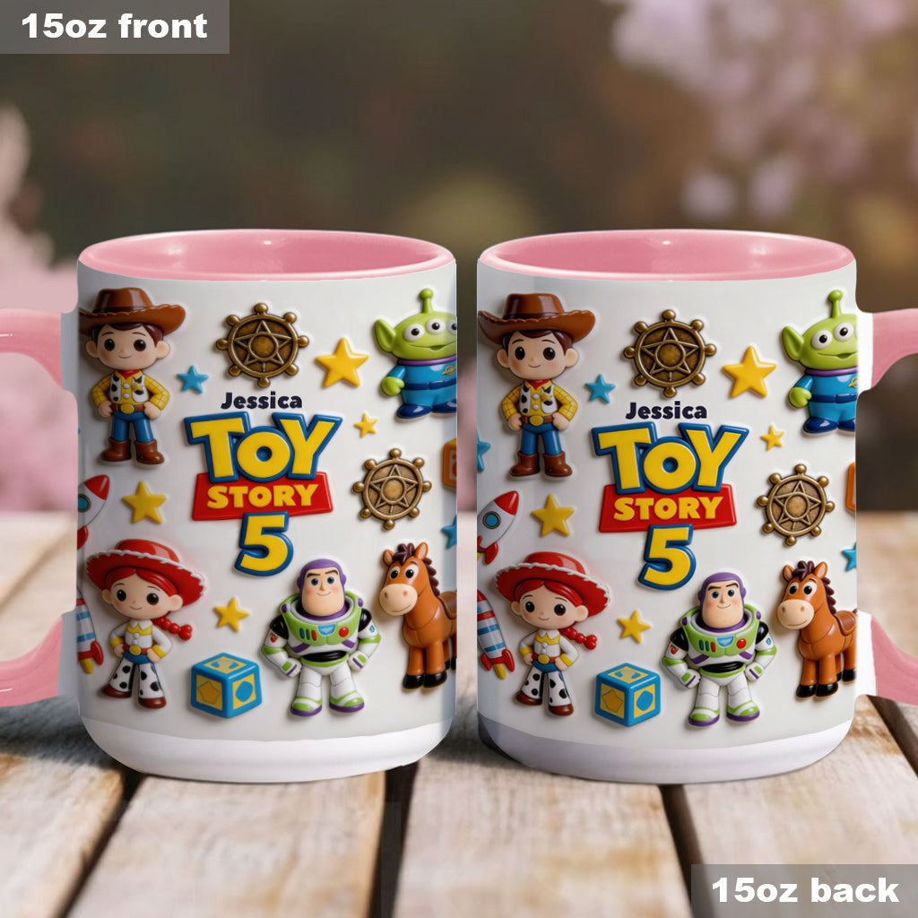 Personalized Toy Story Kids Mug Custom Name Accent Gift Accent Mug GradoCreations