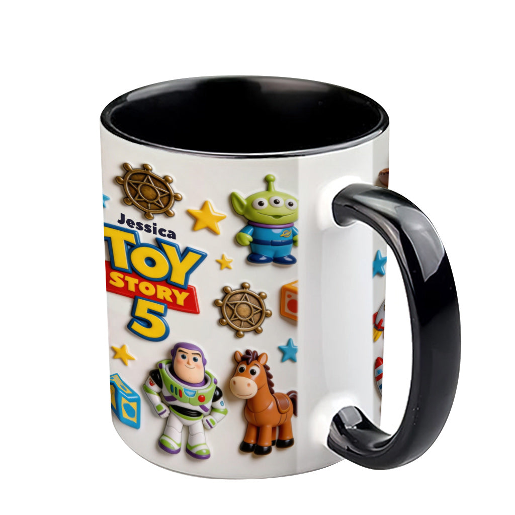 Personalized Toy Story Kids Mug Custom Name Accent Gift Accent Mug GradoCreations