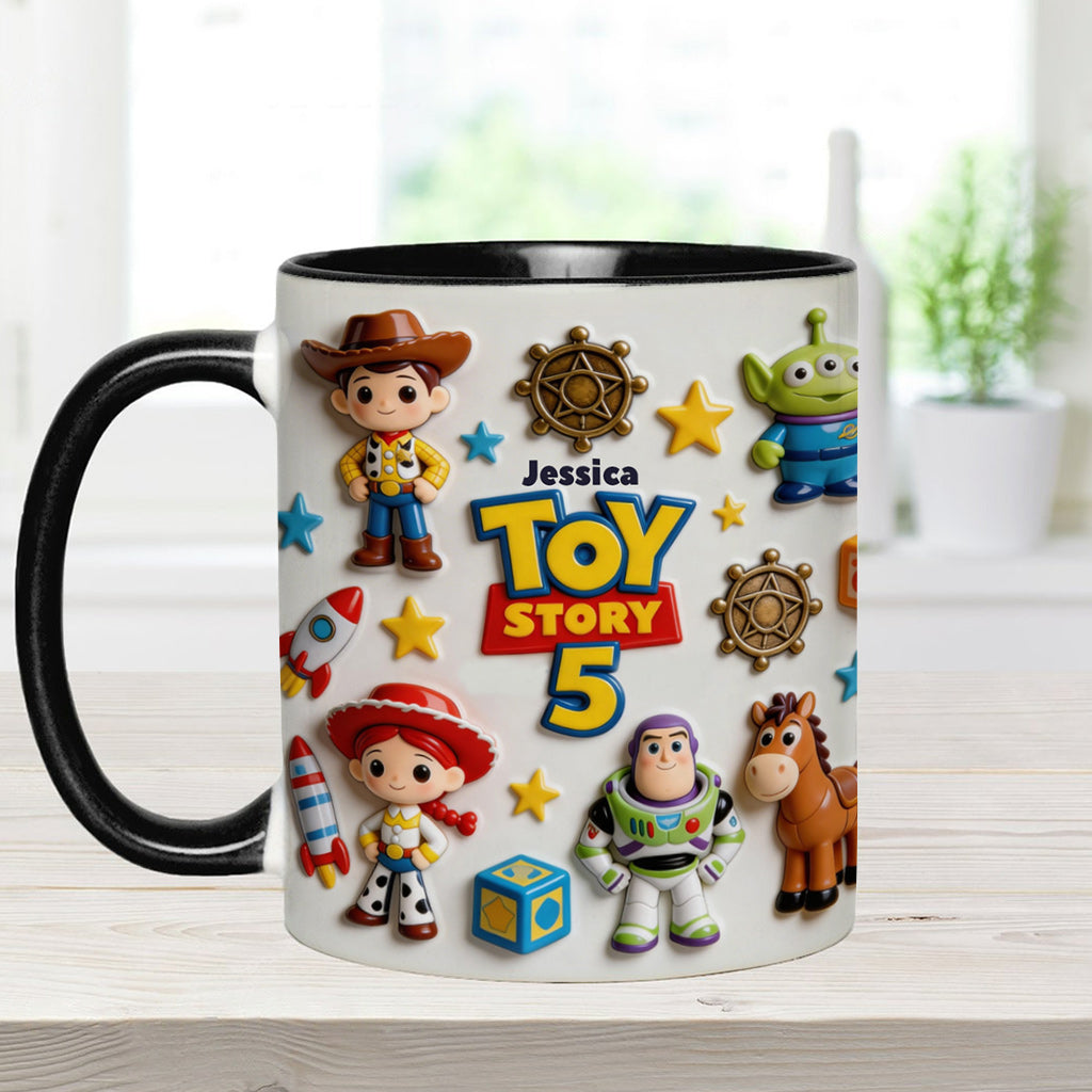 Personalized Toy Story Kids Mug Custom Name Accent Gift Accent Mug GradoCreations