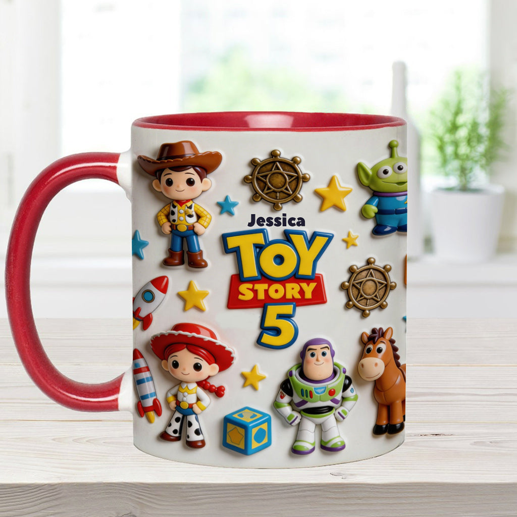 Personalized Toy Story Kids Mug Custom Name Accent Gift Accent Mug GradoCreations