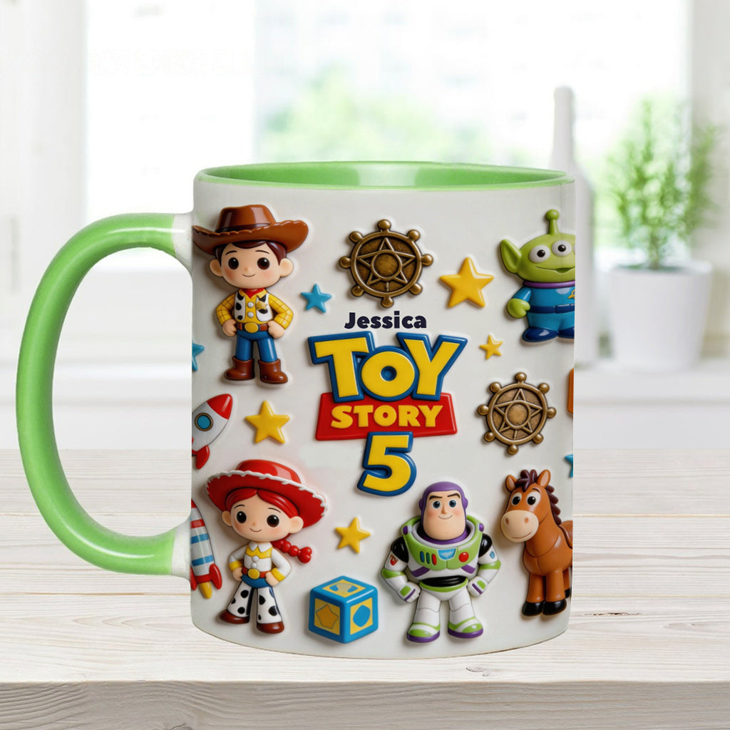Personalized Toy Story Kids Mug Custom Name Accent Gift Accent Mug GradoCreations