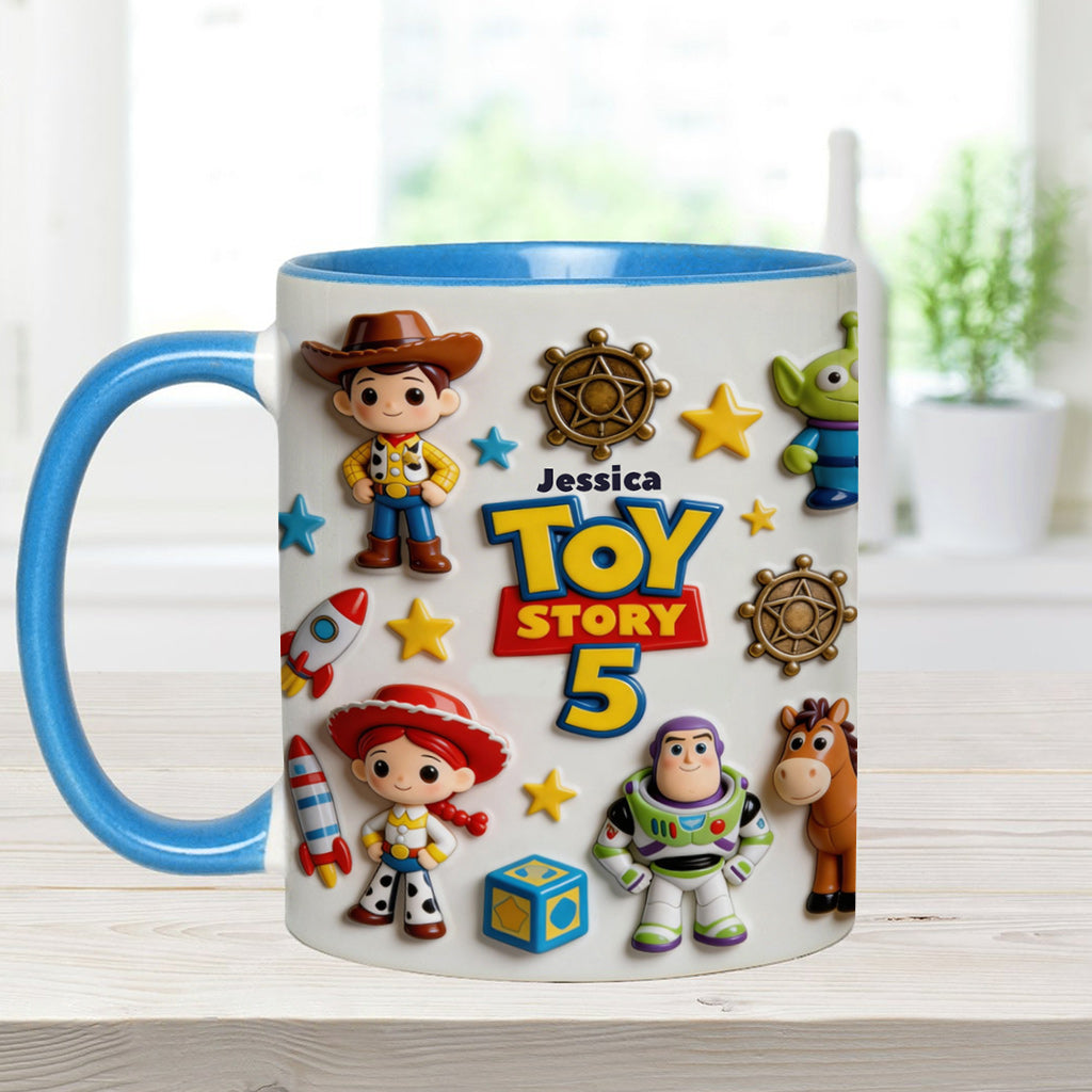 Personalized Toy Story Kids Mug Custom Name Accent Gift Accent Mug GradoCreations