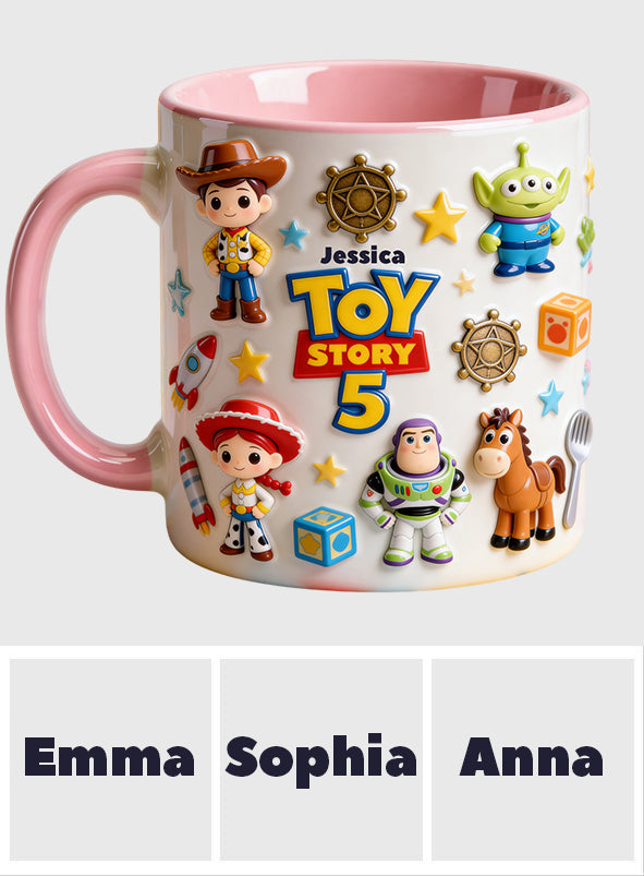 Personalized Toy Story Kids Mug Custom Name Accent Gift Accent Mug GradoCreations