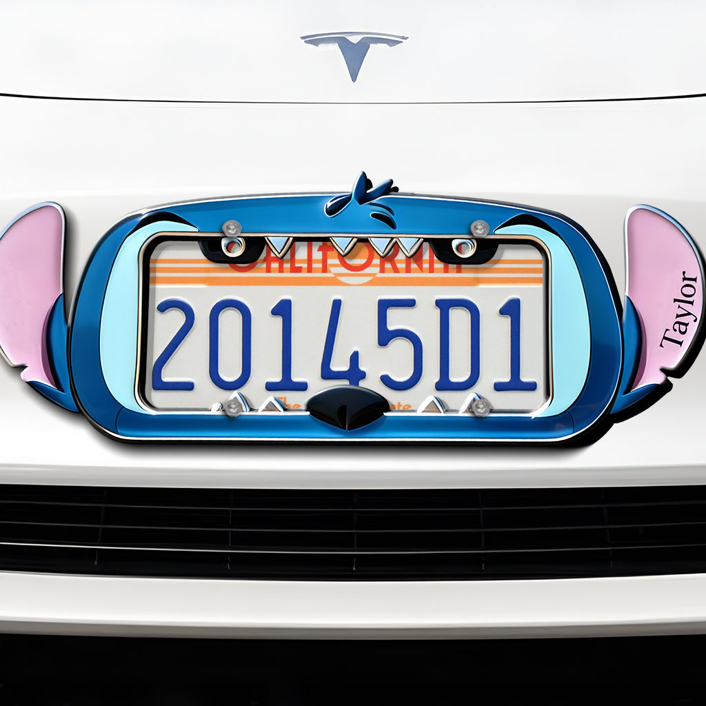 Personalized Ohana License Plate Frame Custom Name Gift for Family License Plate Frames GradoCreations