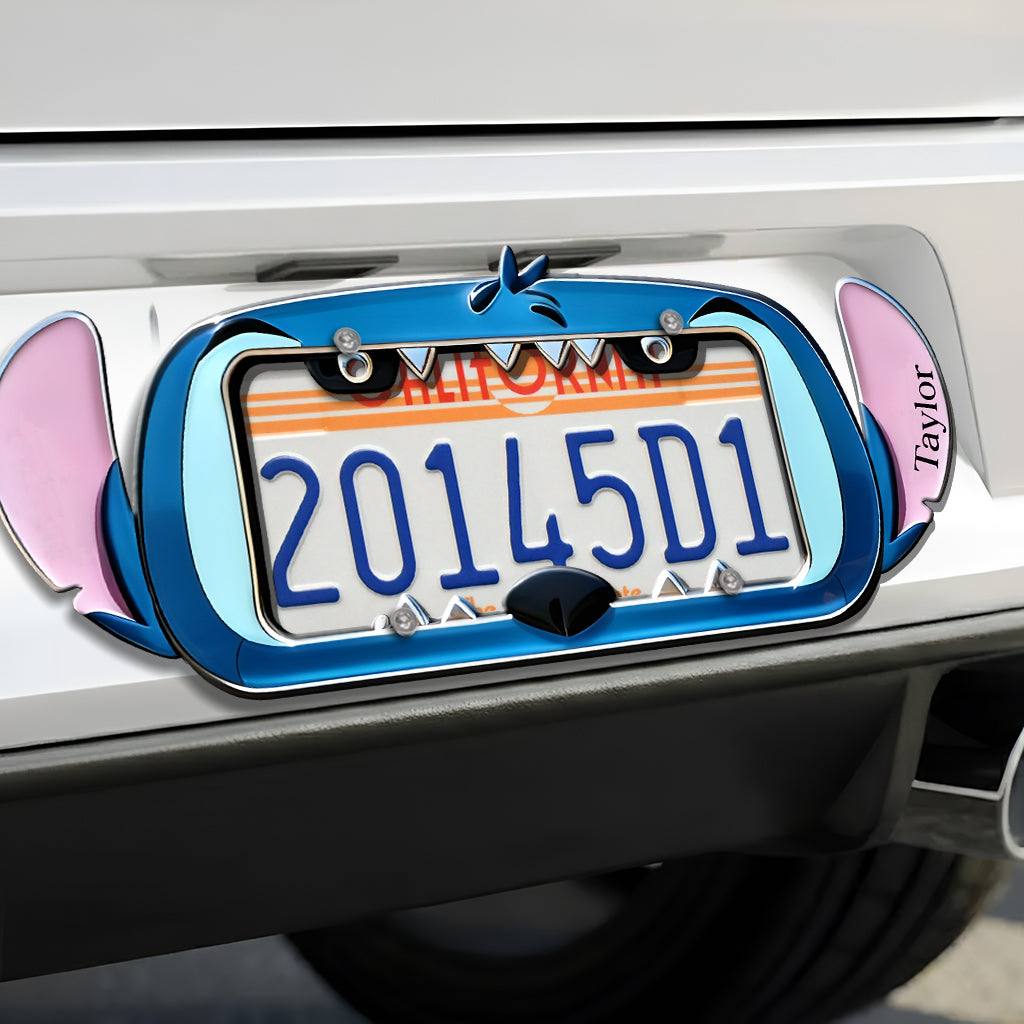 Personalized Ohana License Plate Frame Custom Name Gift for Family License Plate Frames GradoCreations