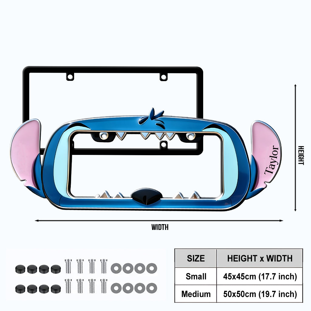 Personalized Ohana License Plate Frame Custom Name Gift for Family License Plate Frames GradoCreations