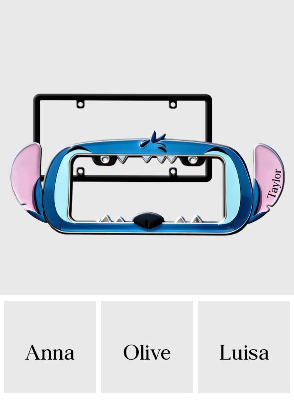 Personalized Ohana License Plate Frame Custom Name Gift for Family License Plate Frames GradoCreations