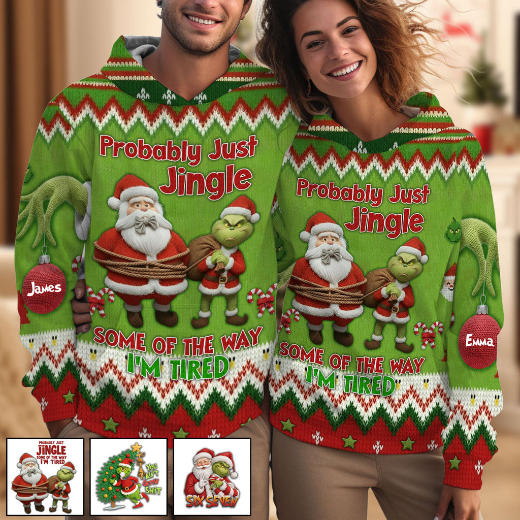 Personalized Christmas All Over Shirt with Fun Design for Couples All Over Shirt GradoCreations