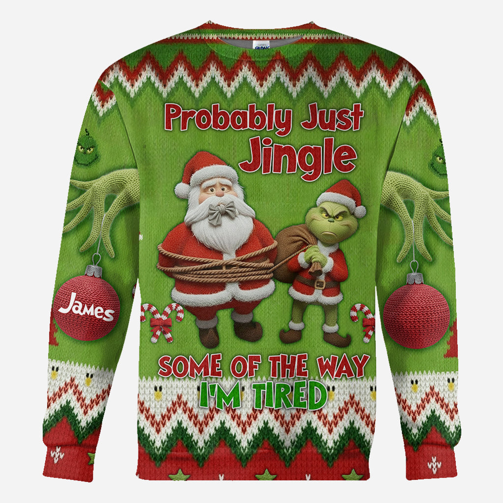 Personalized Christmas All Over Shirt with Fun Design for Couples All Over Shirt GradoCreations