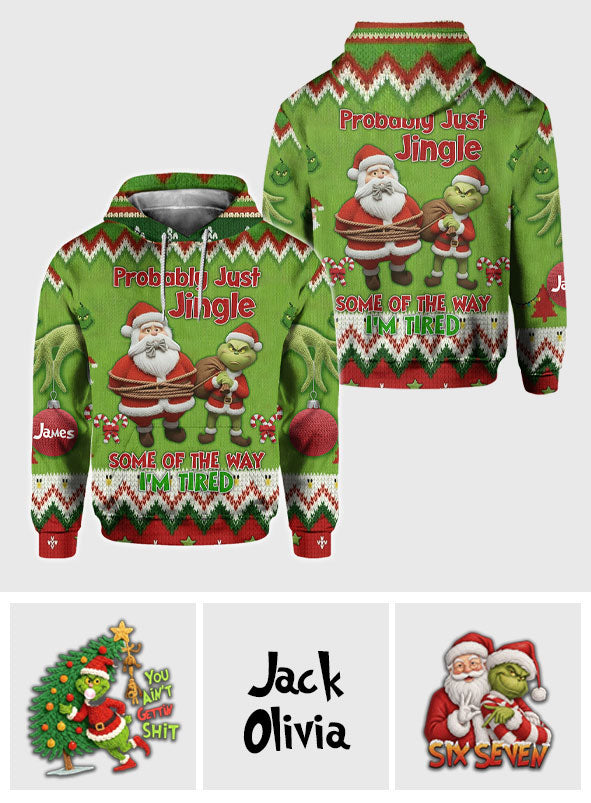 Personalized Christmas All Over Shirt with Fun Design for Couples All Over Shirt GradoCreations