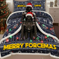 Personalized Merry Forcemas Bedding Set with Custom Names for Christmas Bedding Set GradoCreations