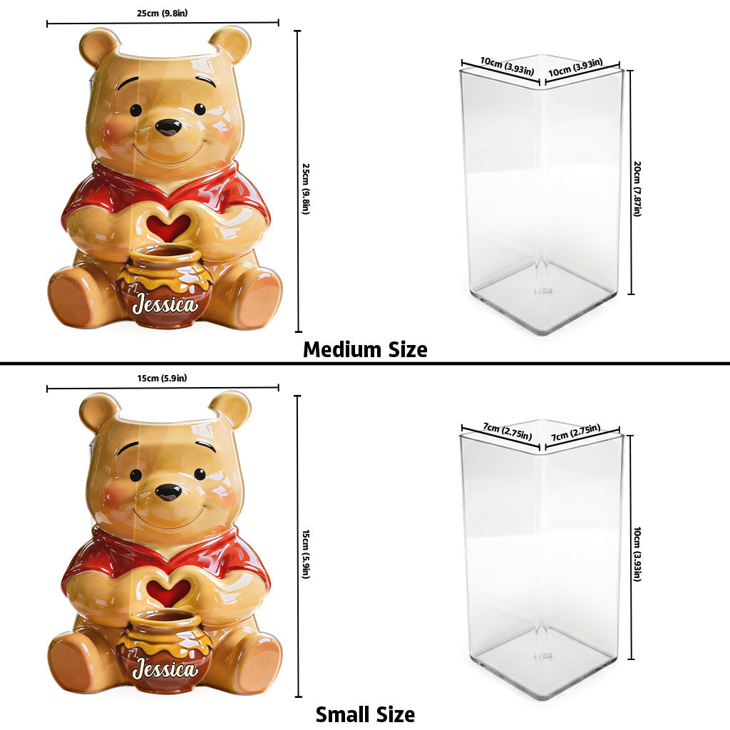 Personalized Honey Bear Acrylic Pot & Stake Gift for Mom Acrylic Pot & Stake GradoCreations
