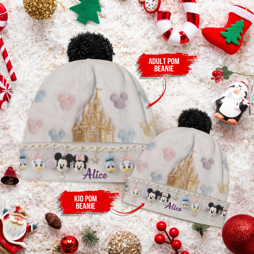 Personalized Disney Mouse Beanie Hat Custom Name Gift for Kids Beanie Hat GradoCreations