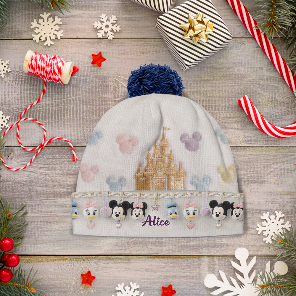 Personalized Disney Mouse Beanie Hat Custom Name Gift for Kids Beanie Hat GradoCreations