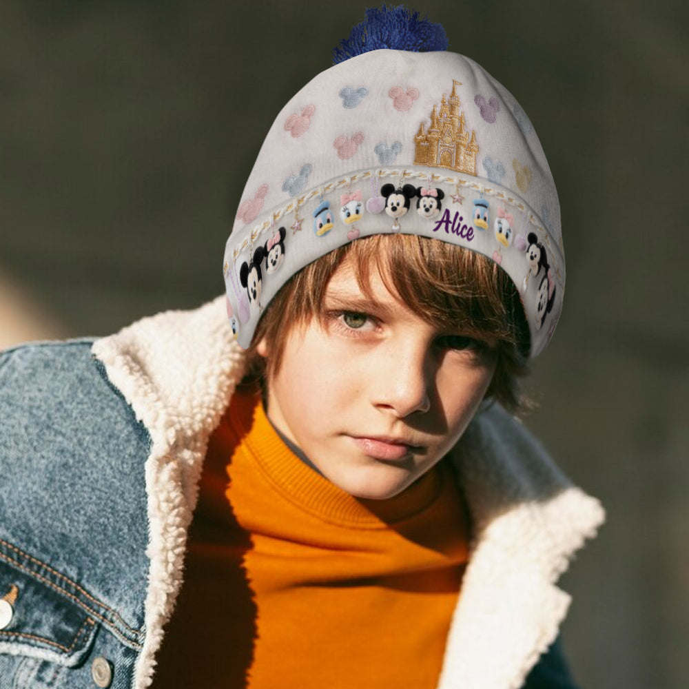 Personalized Disney Mouse Beanie Hat Custom Name Gift for Kids Beanie Hat GradoCreations