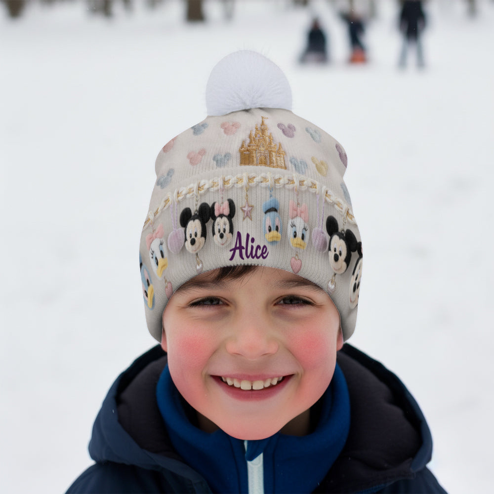 Personalized Disney Mouse Beanie Hat Custom Name Gift for Kids Beanie Hat GradoCreations