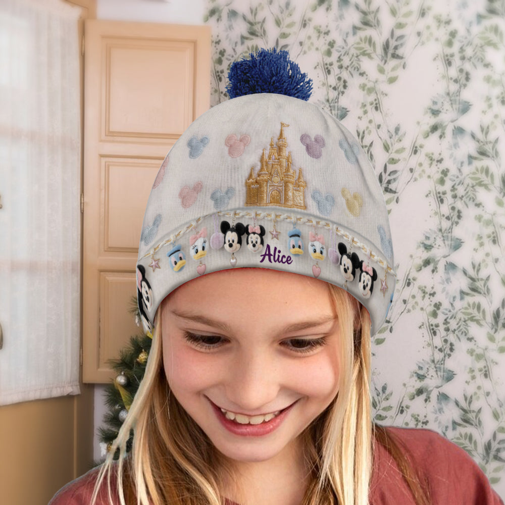 Personalized Disney Mouse Beanie Hat Custom Name Gift for Kids Beanie Hat GradoCreations