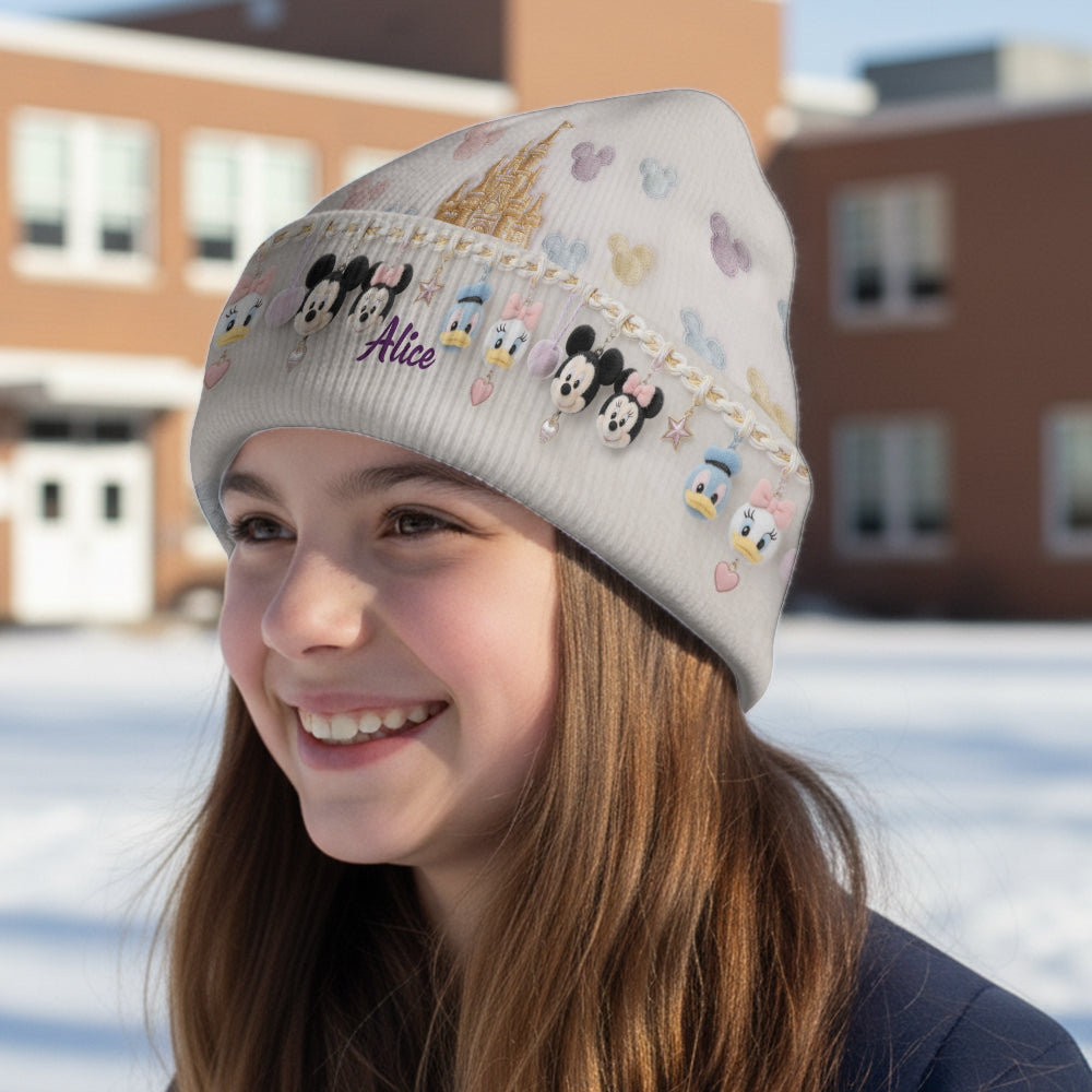 Personalized Disney Mouse Beanie Hat Custom Name Gift for Kids Beanie Hat GradoCreations