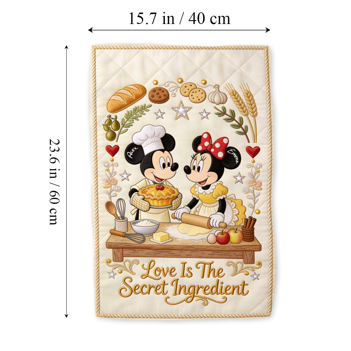 Personalized Mouse Towel with Custom Name - Kitchen Gift for Mom Towel GradoCreations