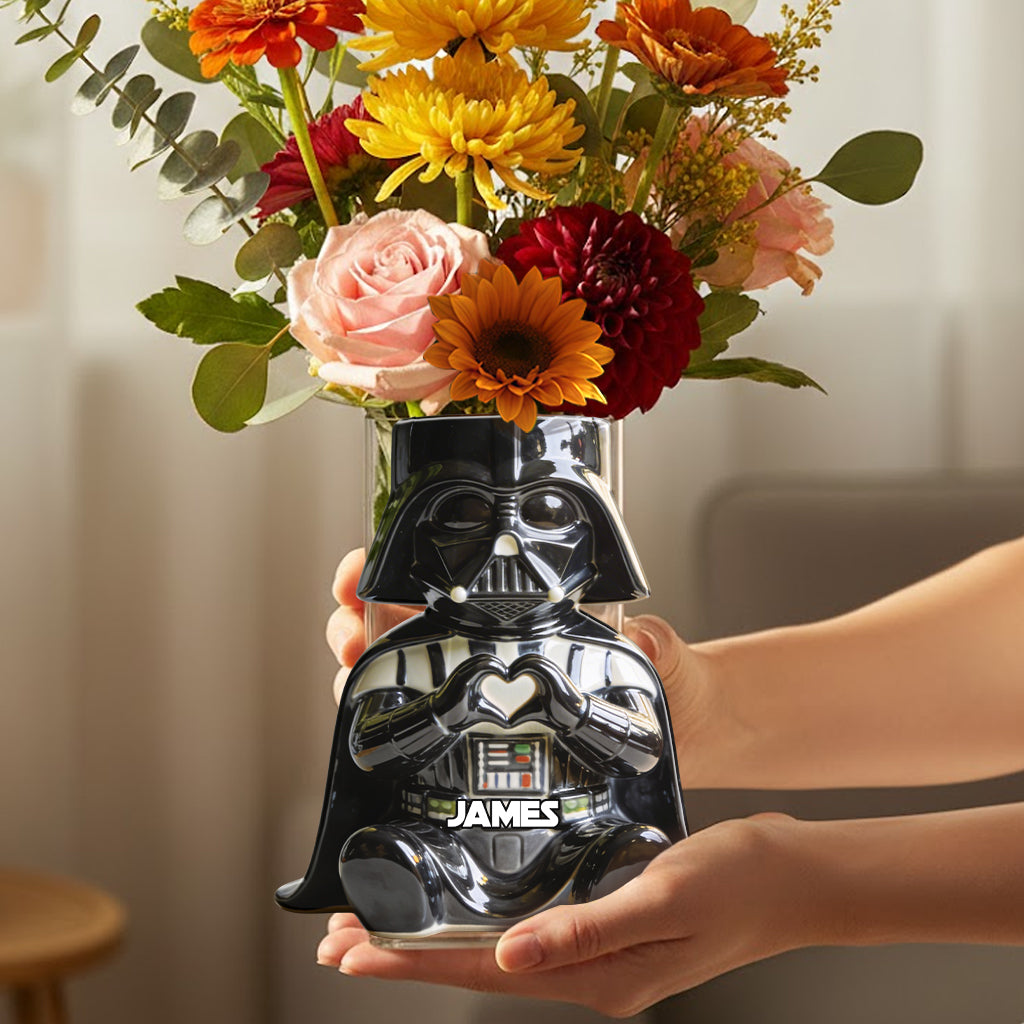 Personalized Star Wars Acrylic Pot with Custom Design Gift Acrylic Pot GradoCreations