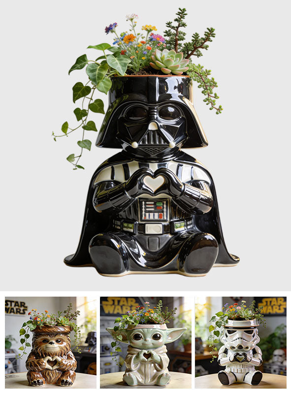 Personalized Star Wars Acrylic Pot with Custom Design Gift Acrylic Pot GradoCreations