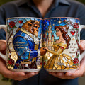 Personalized Beauty and the Beast Accent Mug Custom Name Gift for Couples Accent Mug GradoCreations