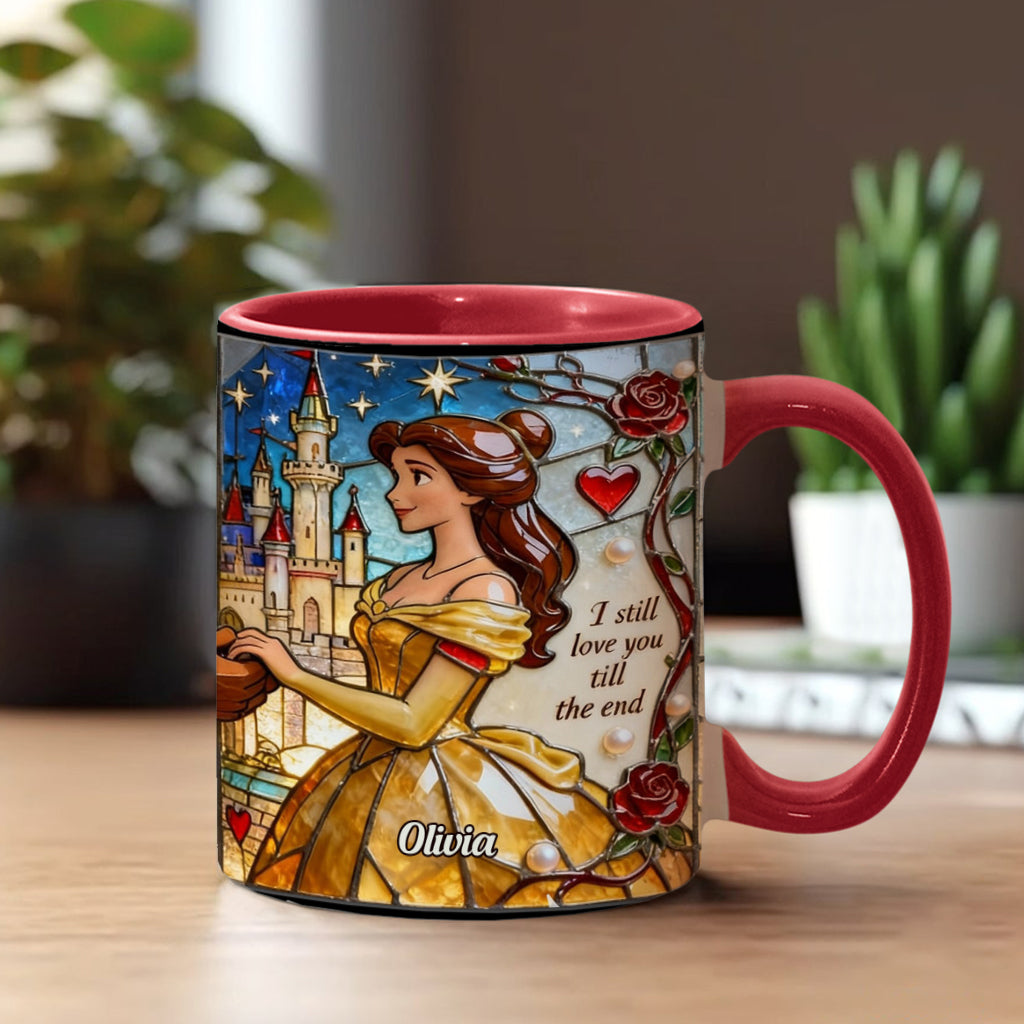 Personalized Beauty and the Beast Accent Mug Custom Name Gift for Couples Accent Mug GradoCreations