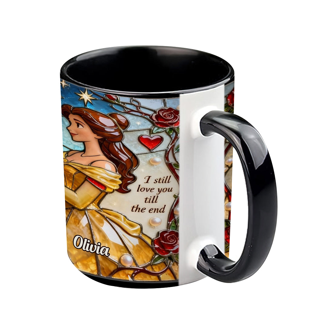 Personalized Beauty and the Beast Accent Mug Custom Name Gift for Couples Accent Mug GradoCreations