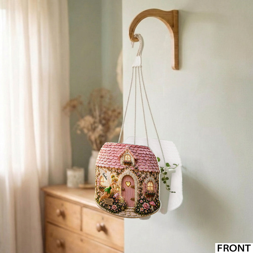 Personalized Fairy Garden Hanging Pot with Butterfly Design Hanging Pot GradoCreations