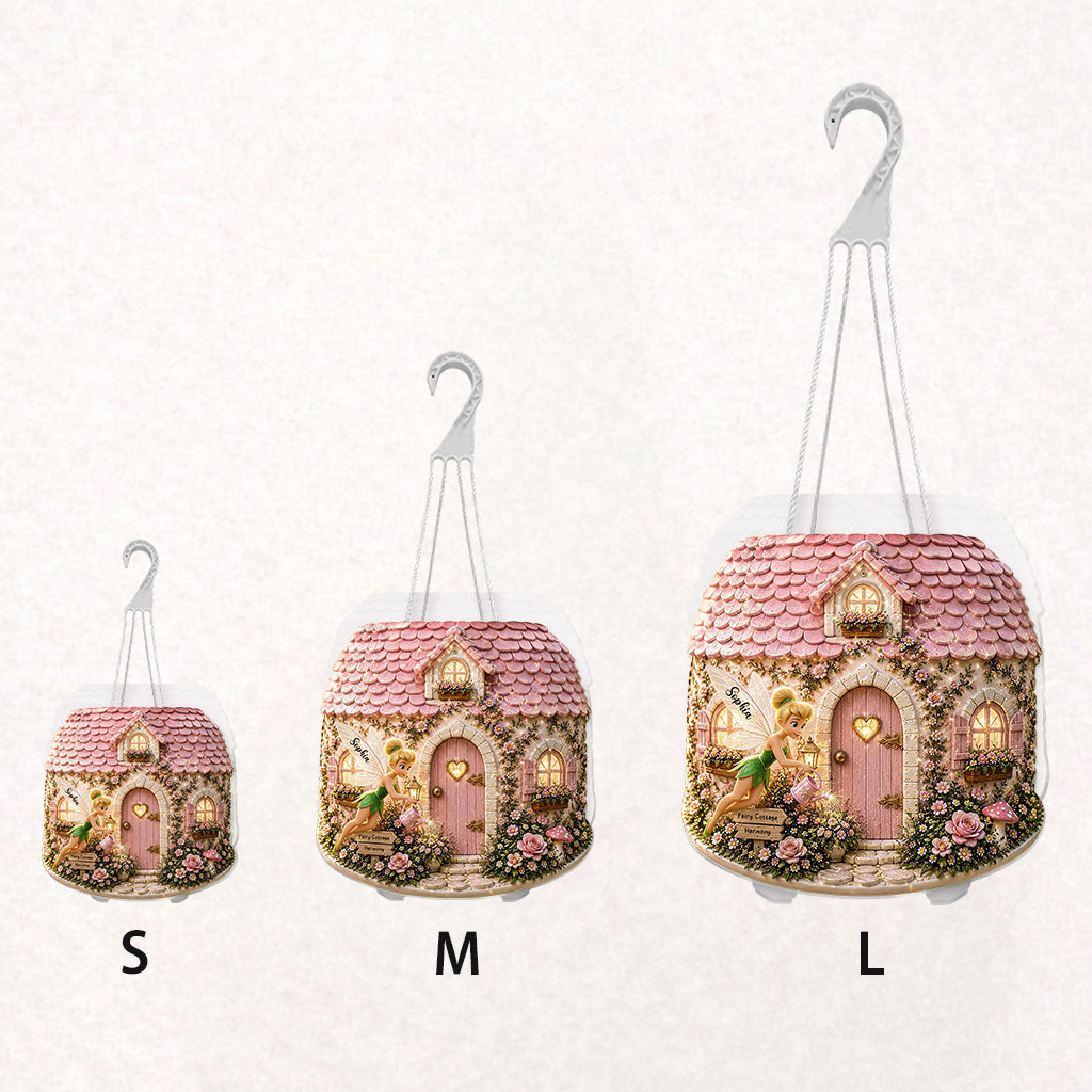 Personalized Fairy Garden Hanging Pot with Butterfly Design Hanging Pot GradoCreations