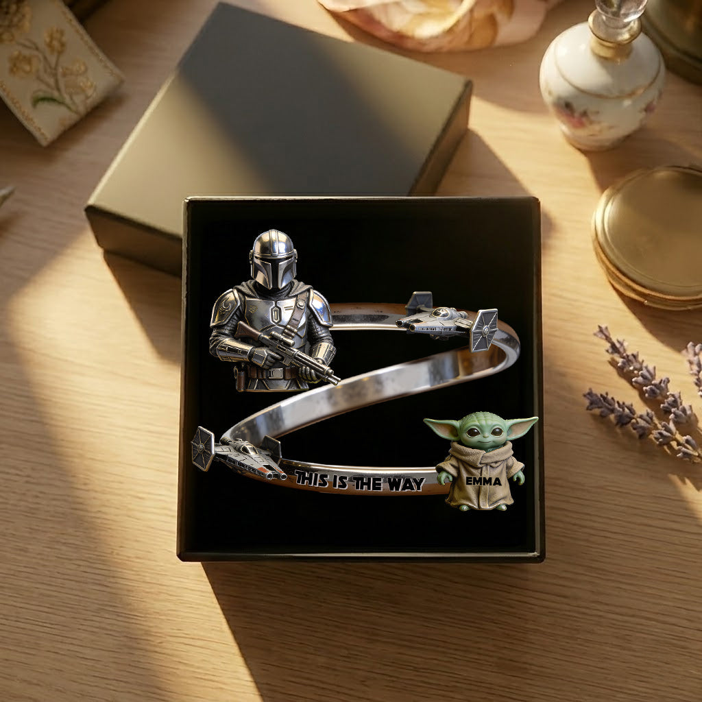 Personalized Shaped Cuff Bracelet This Is The Way Gift for Fans Shaped Cuff Bracelet GradoCreations