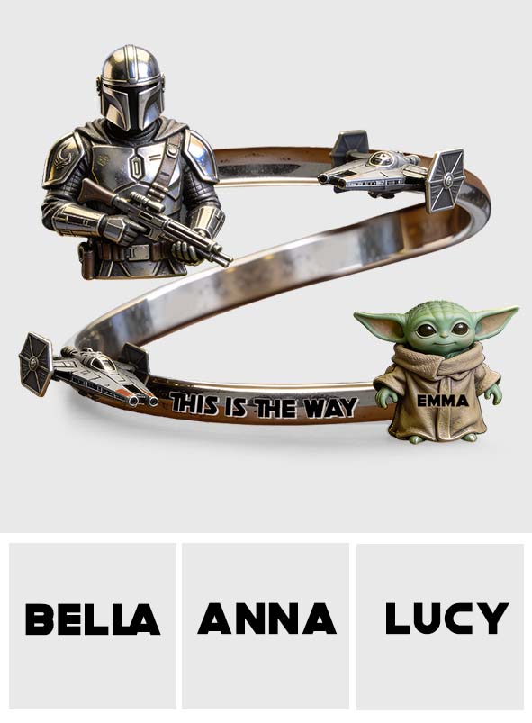 Personalized Shaped Cuff Bracelet This Is The Way Gift for Fans Shaped Cuff Bracelet GradoCreations