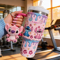 Personalized Ohana Tumbler with Plush Charm for Kids Tumbler With Plush Charm GradoCreations