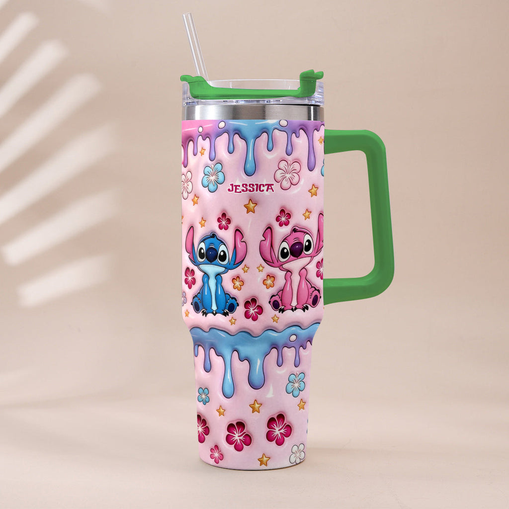 Personalized Ohana Tumbler with Plush Charm for Kids Tumbler With Plush Charm GradoCreations