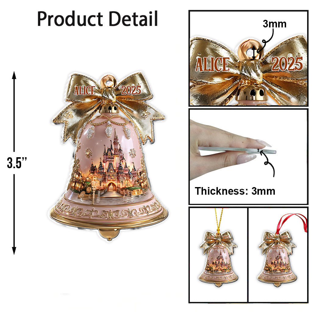 Personalized Christmas Mouse Ornament Custom Name Gift Ornament GradoCreations