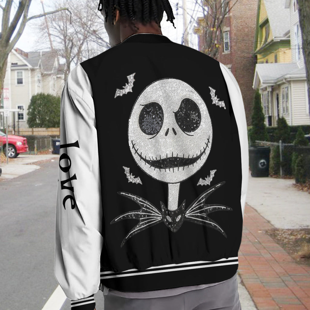 Personalized Nightmare Varsity Jacket Custom Name Gift for Couples Varsity Jacket GradoCreations