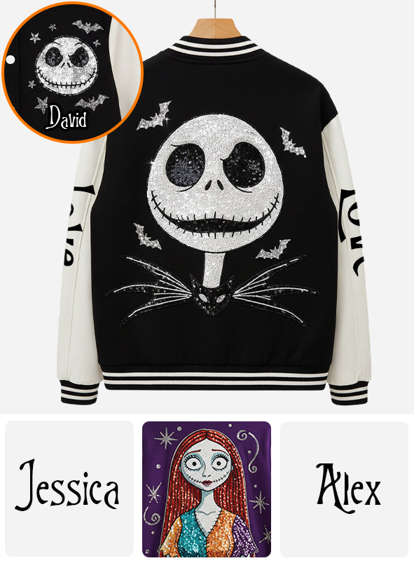 Personalized Nightmare Varsity Jacket Custom Name Gift for Couples Varsity Jacket GradoCreations