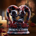 Personalized Acrylic Plaque Custom Heart Shape Gift for Couple Custom Shaped Acrylic Plaque GradoCreations