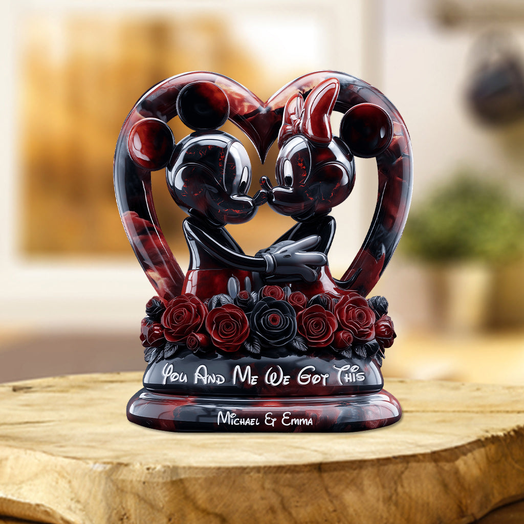 Personalized Acrylic Plaque Custom Heart Shape Gift for Couple Custom Shaped Acrylic Plaque GradoCreations