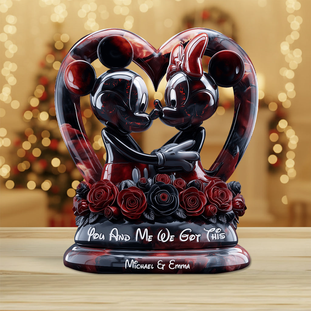 Personalized Acrylic Plaque Custom Heart Shape Gift for Couple Custom Shaped Acrylic Plaque GradoCreations