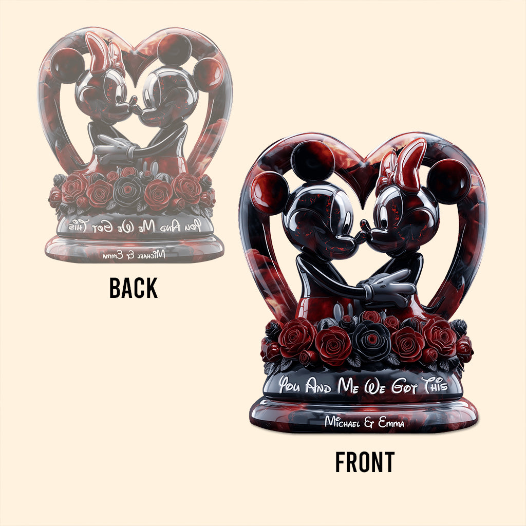Personalized Acrylic Plaque Custom Heart Shape Gift for Couple Custom Shaped Acrylic Plaque GradoCreations