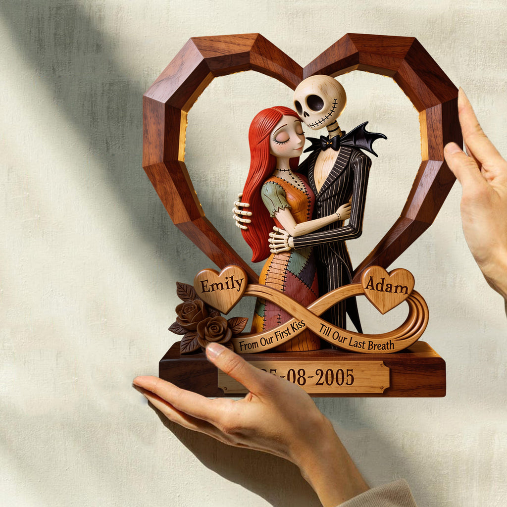 Personalized Acrylic Plaque with Romantic Quote for Couples Acrylic Plaque GradoCreations