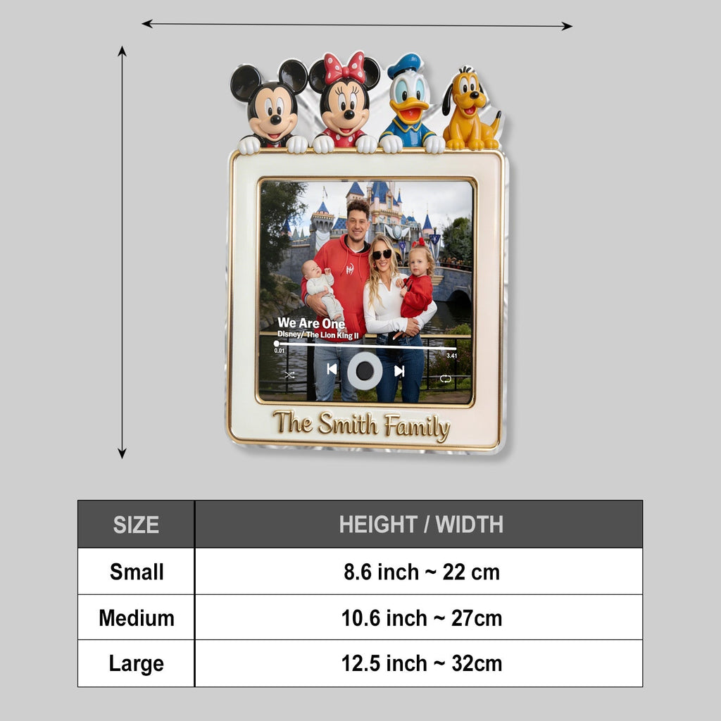 Personalized Fairytale Music Magnet Custom Photo Gift Custom Shape Music Magnet GradoCreations