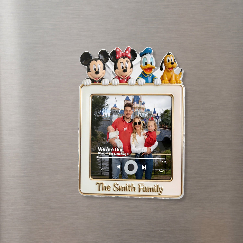Personalized Fairytale Music Magnet Custom Photo Gift Custom Shape Music Magnet GradoCreations