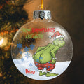 Personalized Grinch Christmas Ornament Custom Name Gift Ornament GradoCreations