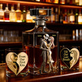 Personalized Whiskey Decanter Set Custom Name Gift for Couples Whiskey Decanter Set GradoCreations