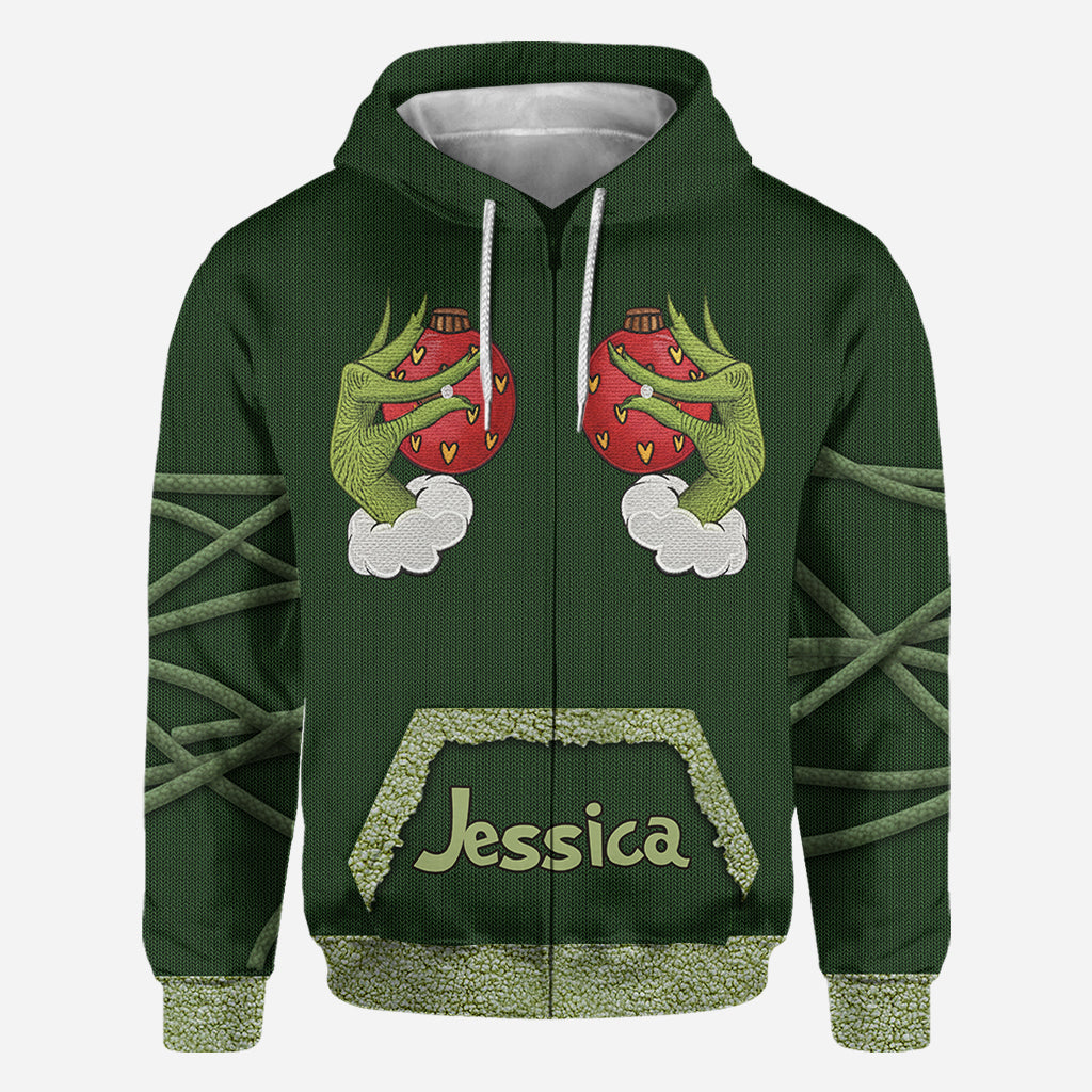 Personalized Grinchmas All Over Shirt Custom Name Christmas Gift All Over Shirt GradoCreations