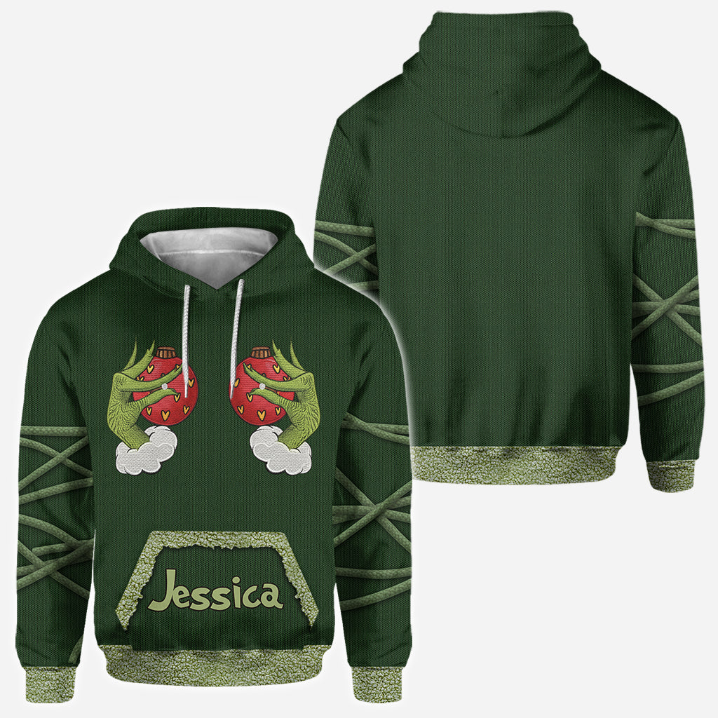 Personalized Grinchmas All Over Shirt Custom Name Christmas Gift All Over Shirt GradoCreations