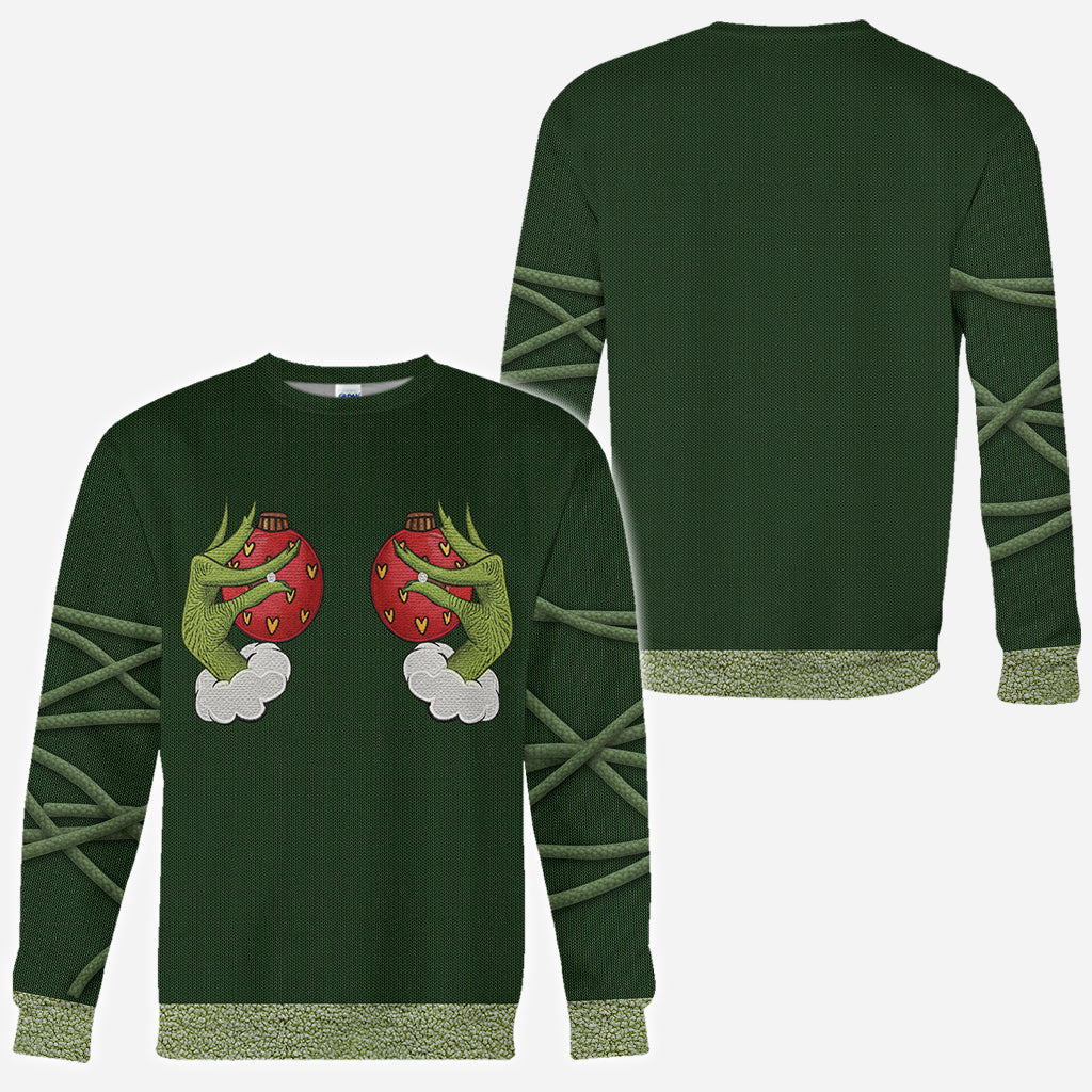 Personalized Grinchmas All Over Shirt Custom Name Christmas Gift All Over Shirt GradoCreations
