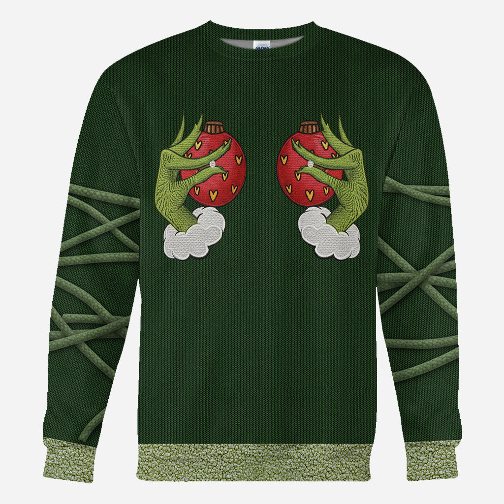 Personalized Grinchmas All Over Shirt Custom Name Christmas Gift All Over Shirt GradoCreations